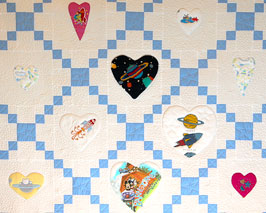 Memory Pieces Made into Quilts
